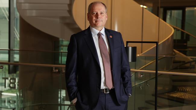 Westpac CEO Peter King prior to announcing results. Picture: Jane Dempster