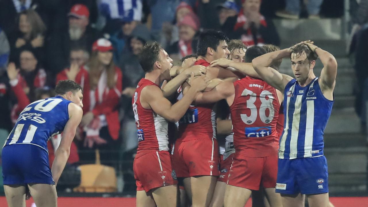 AFL news North Melbourne v Sydney Round 9 2019 Zac Jones