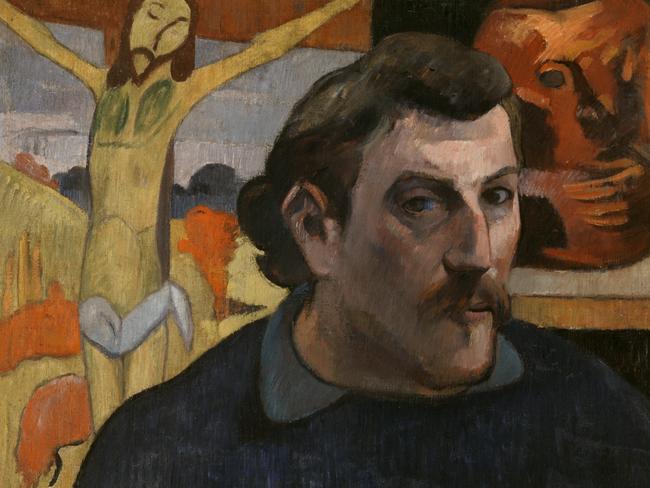 Paul Gauguin, Portrait of the artist with ‘The yellow Christ’ (Portrait de l’artiste au ‘Christ jaune’) 1890–91. Artwork credit: Musée d’Orsay