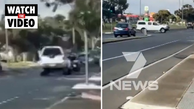 Shocking road rage incident at Seaford (7NEWS)