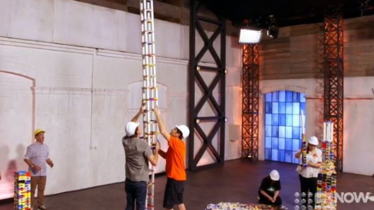 Jay and Stani won the challenge with a Lego building closer to 5 metres in height.