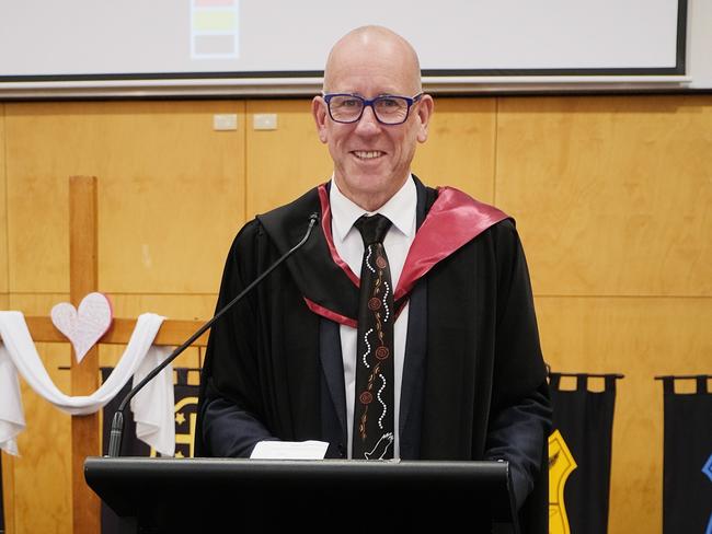 St Joseph College graduation.Principal Tony PaatschPicture: Mark Wilson