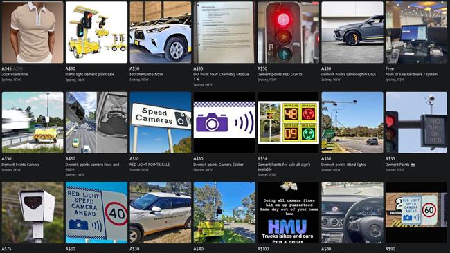 Fraudsters are purporting to sell demerit points on Facebook Marketplace and in private groups. Picture: Supplied