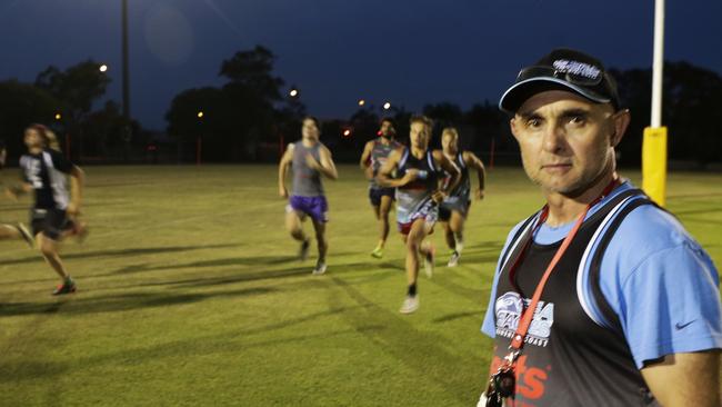 Former Broncos coach Ivan Henjak coaching the Sunshine Coast Eagles.