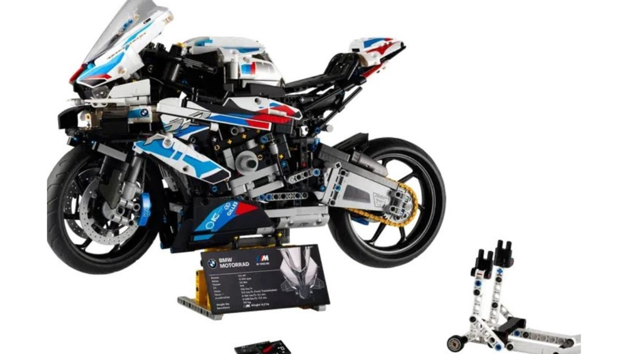 Motor bike enthusiasts will love this super intricate building set. Picture: LEGO