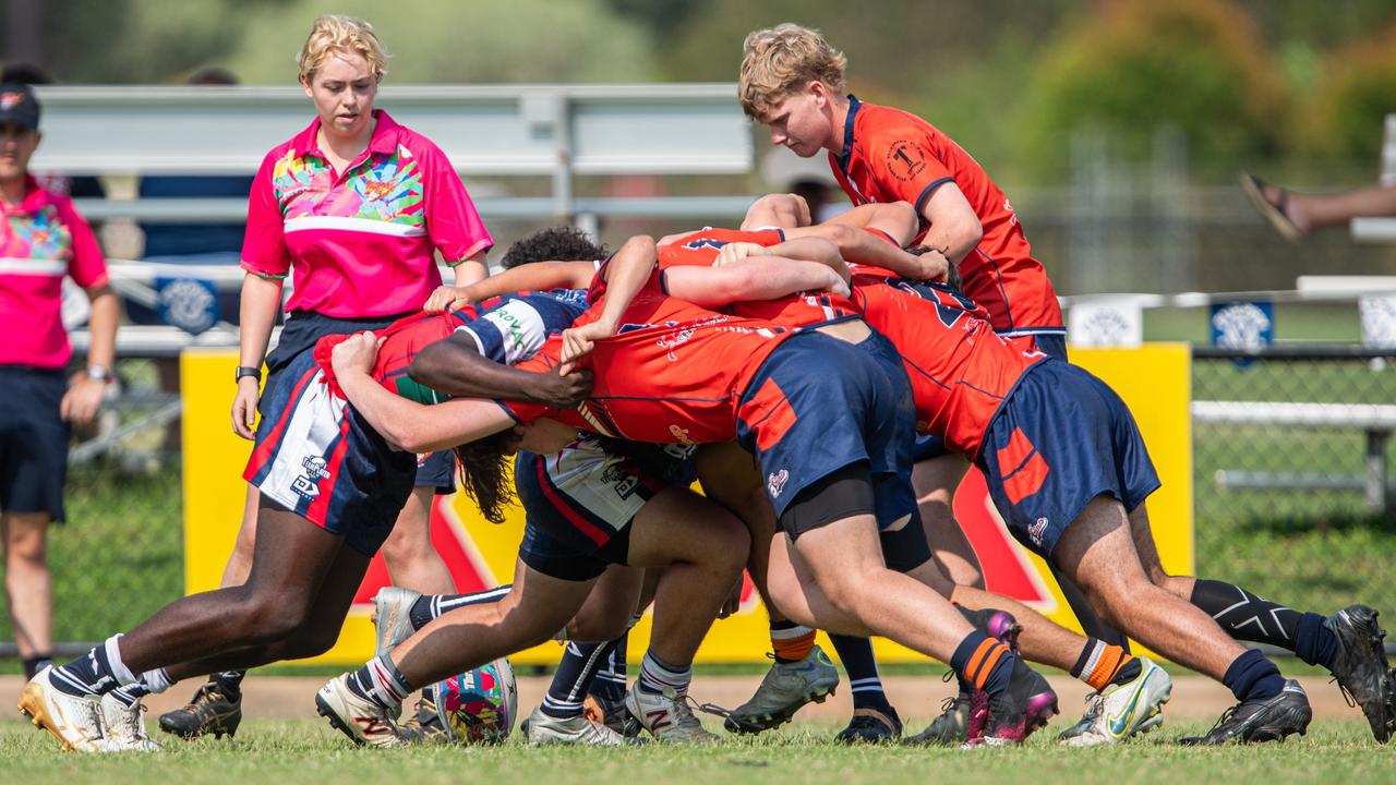 MacKillop Saints vs. Palmerston Crocs at 2023 Hottest 7s at TRL Stadium, Darwin. Picture: Pema Tamang Pakhrin