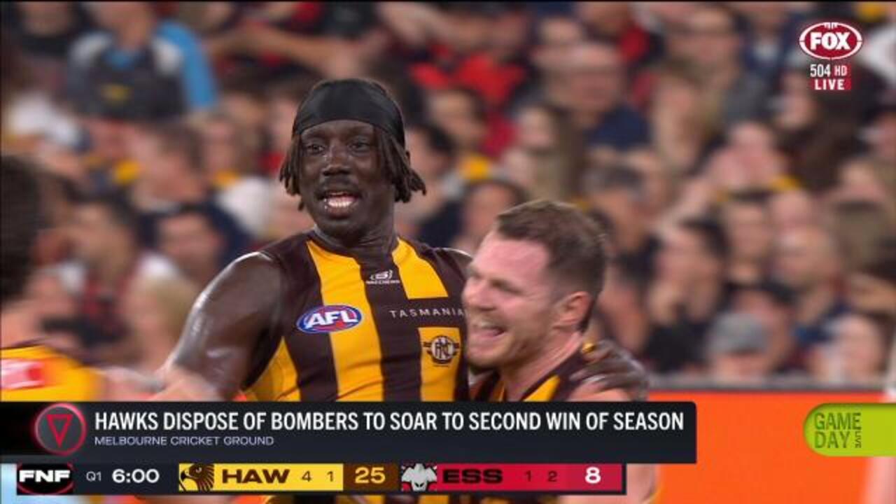 Hawks down Bombers to remain perfect