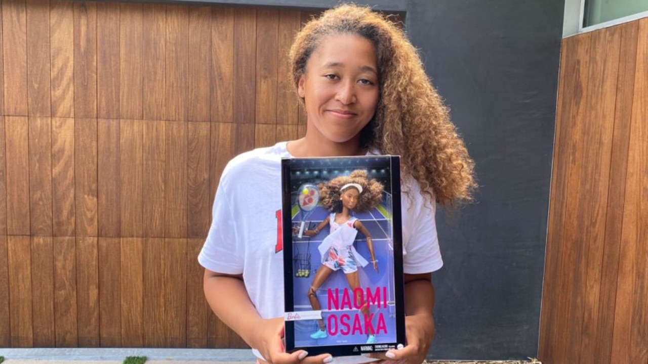 Japanese tennis star Naomi Osaka hopes kids will love her new Barbie doll as much as she does. Picture: Mattel