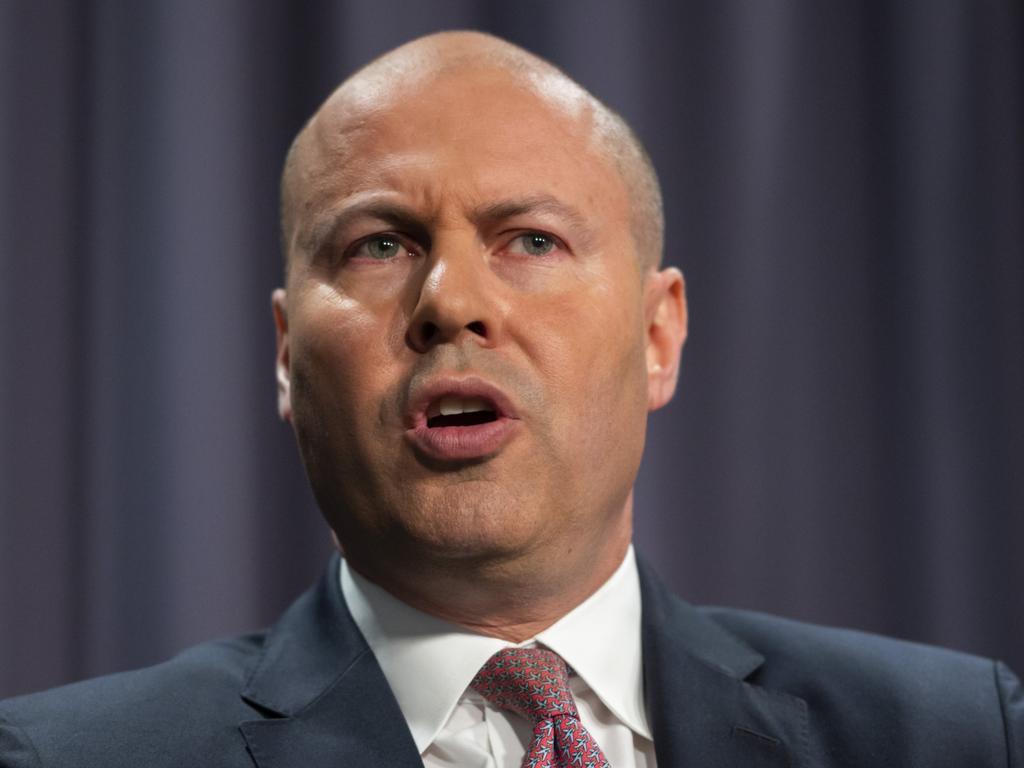 Treasurer Josh Frydenberg said saving jobs was the top economic priority ahead of handing down the budget update. Picture: NCA NewsWire / Martin Ollman