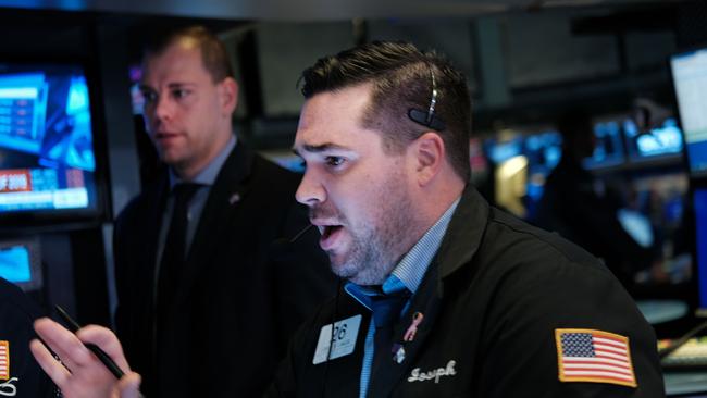 Wall Street posted its worst losses of the year. Picture: AFP