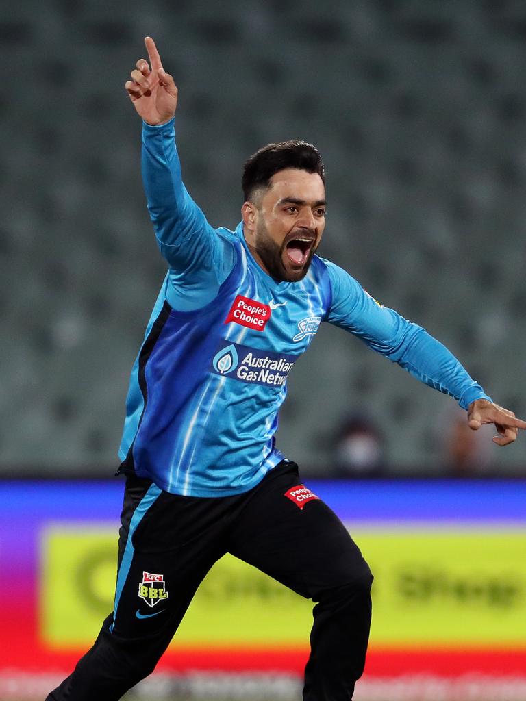 Rashid Khan has become a hometown favourite in Adelaide playing for the Strikers.