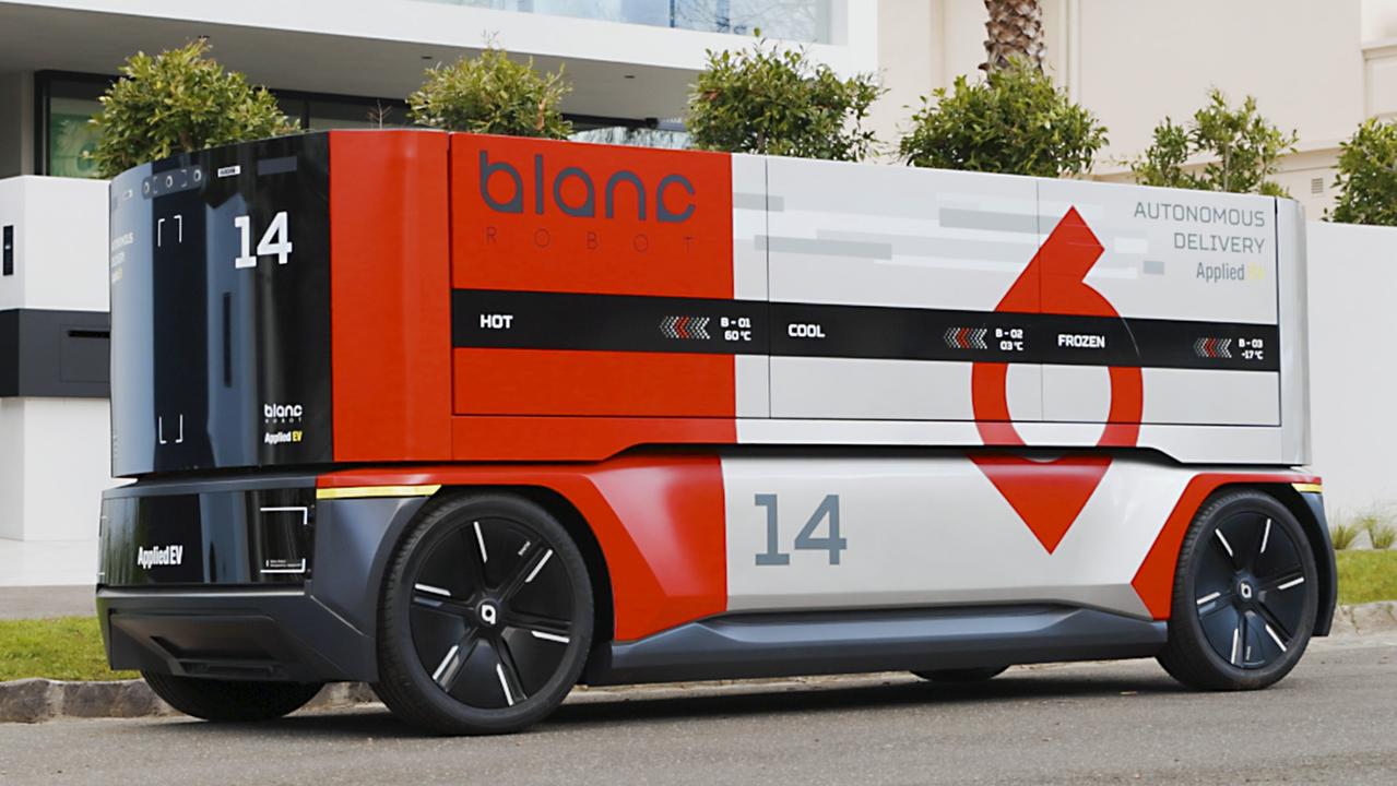 Applied EV's autonomous home delivery, Blanc Robot.