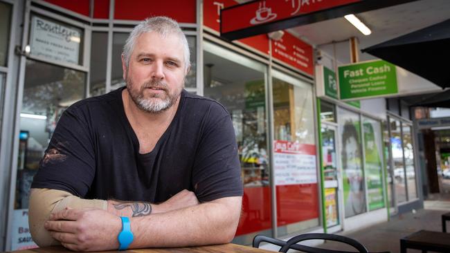 Troy Brown, owner of TJays Cafe in Werribee. Picture: Mark Stewart