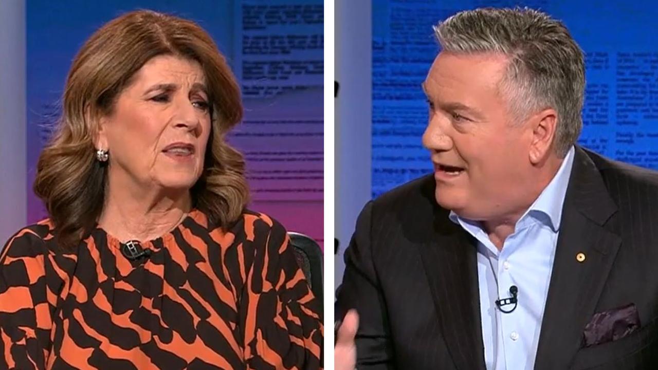 Caroline Wilson and Eddie McGuire got into a heated debate on Footy Classified over the time slot of the grand final.