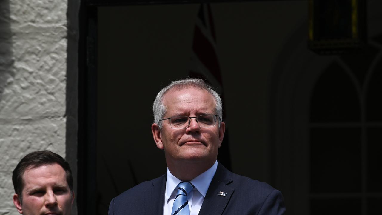 Scott Morrison said the budget would outline the government’s response to mounting cost of living pressures. Picture: NCA NewsWire / Flavio Brancaleone