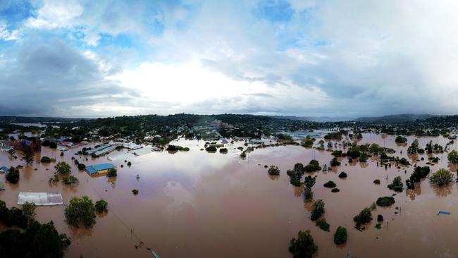 The flooding at Lismore in February, 2022. Picture: Getty Images