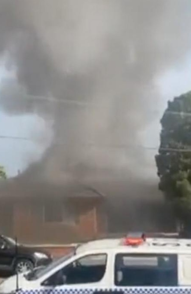 The house was left uninhabitable. Picture: 9 NEWS