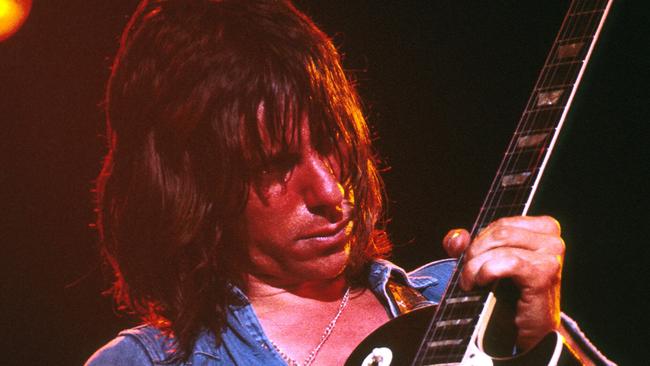 Jeff Beck performing in 1977 in Santa Monica, California Picture: Jeffrey Mayer/WireImage