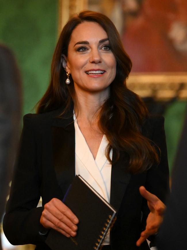 Kate meeting the Early Years Advisory Group at Windsor Castle on January 25, 2023. Picture: Daniel Leal/WPA Pool/Getty Images