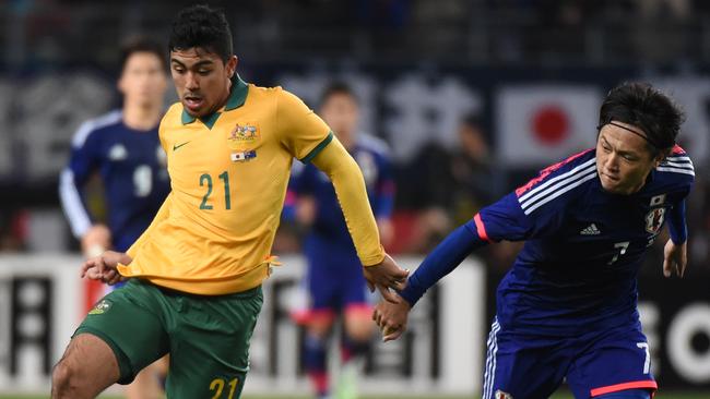 Massimo Luongo had his own cheer squad in Japan.