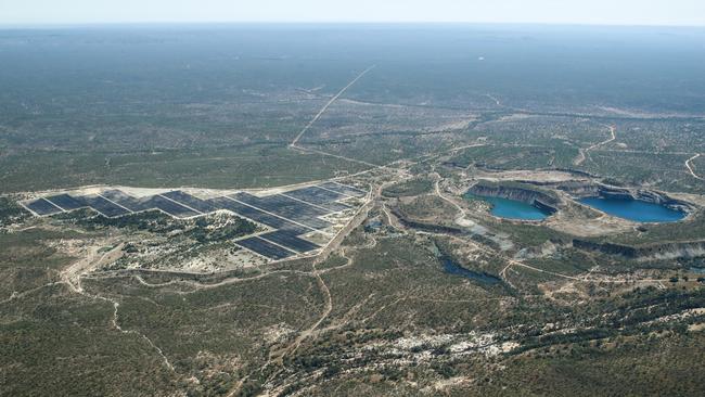 The Genex solar and future hydrogen pump project at Kidston. Photo: Michael Chambers.