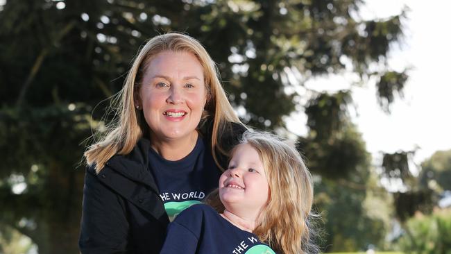 Simone Grace with her daugher Claudia McNamara are promoting the Walk the World 4 Endo event on Sunday October 2 at Eastern Gardens. Picture: Alan Barber