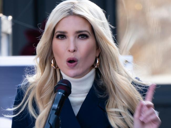 MILTON, GA - DECEMBER 21: Ivanka Trump speaks during a campaign event with Senators Kelly Loeffler (R-GA) and David Perdue (R-GA) on December 21, 2020 in Milton, Georgia. The two Georgia U.S. Senate runoff elections on Jan. 5 will decide control of the Senate.   Elijah Nouvelage/Getty Images/AFP == FOR NEWSPAPERS, INTERNET, TELCOS & TELEVISION USE ONLY ==