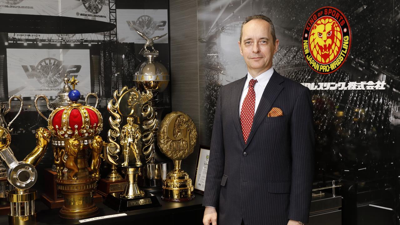 NJPW President Harold Meij at the company's offices in Tokyo, Japan.