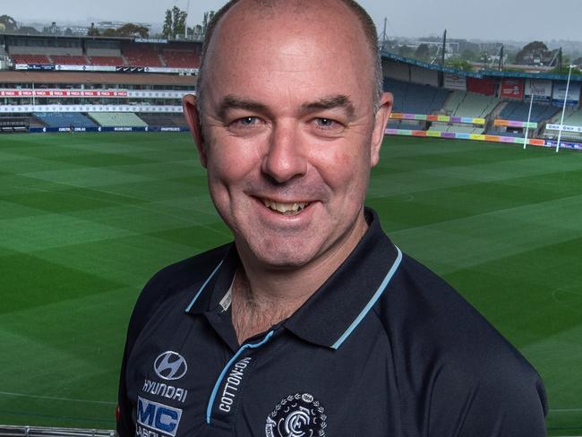 New Carlton AFLW head coach Daniel Harford (former Hawthorn player and broadcaster).Picture Jay Town