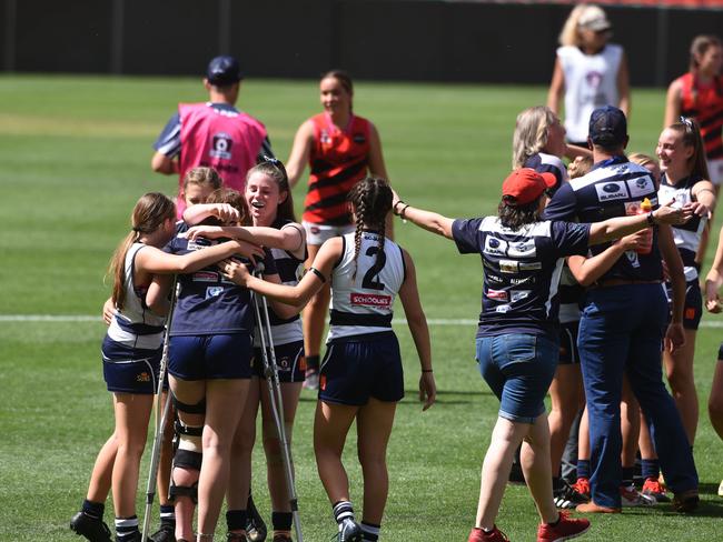 Junior under 15 Girls AFL Final between Broadbeach and Burleigh. (Photo/Steve Holland)