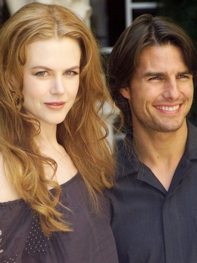 Nicole Kidman with Tom Cruise in Paris on September 2, 1999.