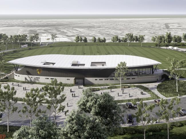 Artist render of Hawthorn Football Club's Dingley site