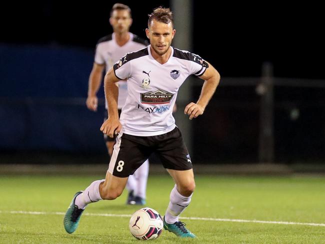 Para Hills’ Alex Mullen was named the SA Premier League supporters’ player of the year. Picture: Adam Butler