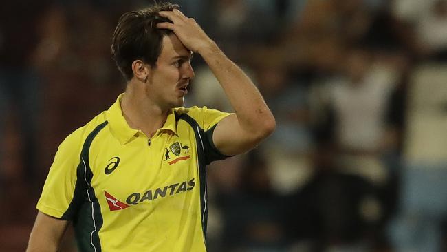 Australia’s Mitchell Marsh didn’t have a great time with the ball at Centurion.