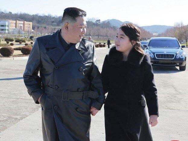 South Korea’s spy service has claimed recent photos of Kim Jong-un’s daughter released by North Korea point to her being the successor to his throne.