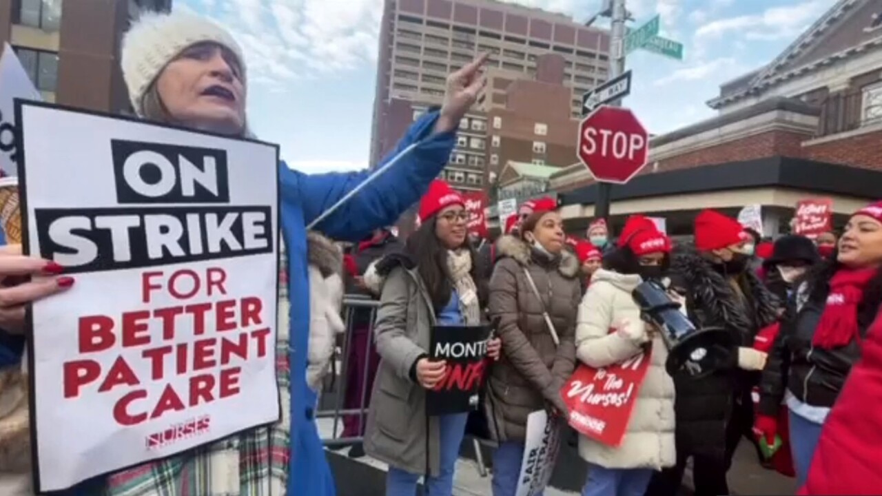 New York nurse strike sees 7,000 employees walk off the job