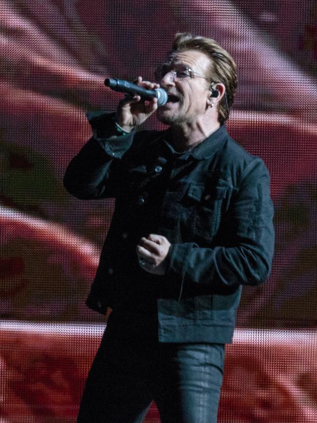 U2’s Bono. Picture: AFP/Suzanne Cordeiro