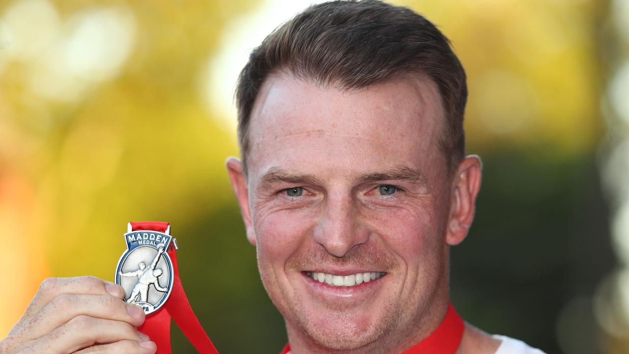 Brendon Goddard, who was awarded the Madden Medal, says he was sounded out by the Blues. Picture: Getty Images