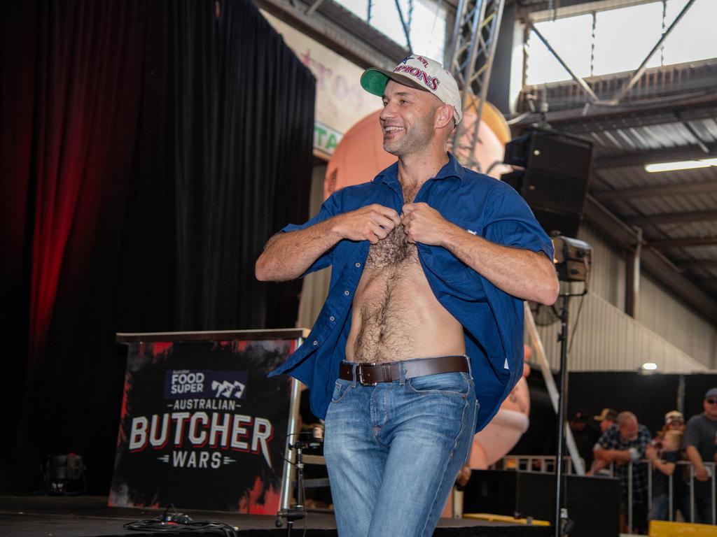 Competing in the Hairy Chest competition, Shane Winter. Meatstock - Music, Barbecue and Camping Festival at Toowoomba Showgrounds.Saturday March 9th, 2024 Picture: Bev Lacey