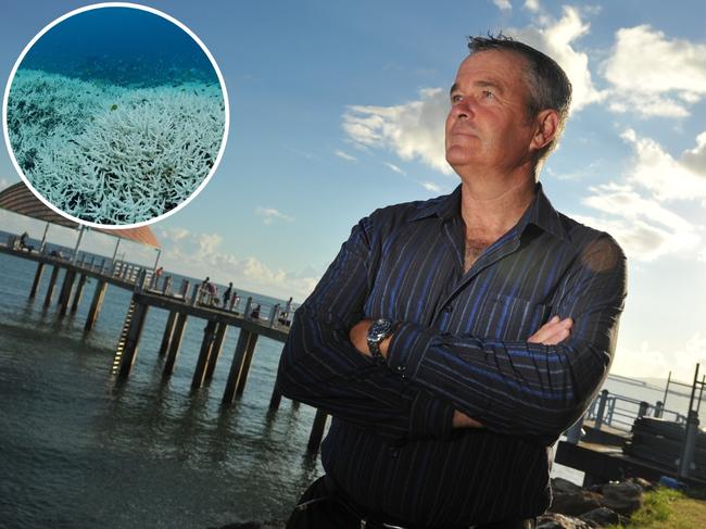 Michael Kingsford, a Distinguished Professor of Marine Biology at Townsville-based James Cook University, and scientists from the University of Sydney say the latest study of the effects of a heatwave on a part of the Great Barrier Reef shows ‘catastrophic’ damage, with global warming no longer a projection but an immediate reality and urgent action necessary.  Picture: Evan Morgan