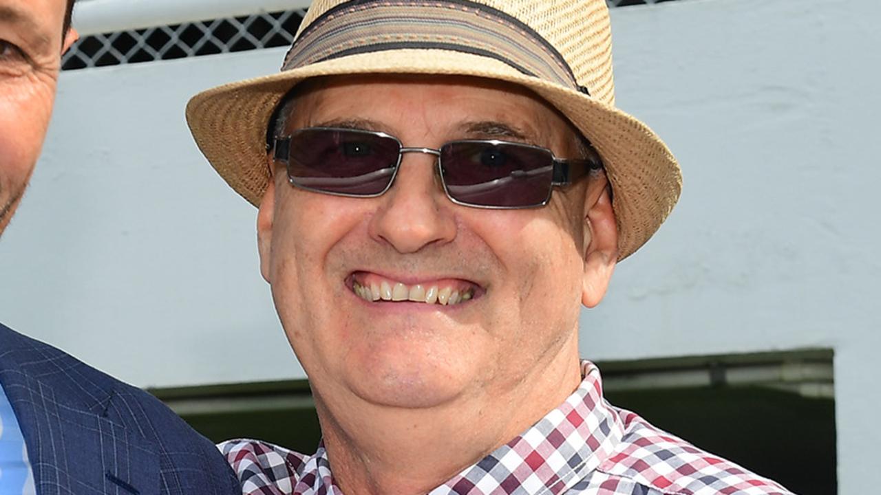 Trainer Lindsay Gough with Goodonja Sonja's breeder Michael Bliss. Picture: Trackside Photography