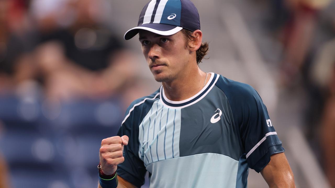 Alex de Minaur is dialled in. Photo by Mike Stobe/Getty Images.