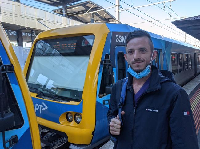 Kilsyth commuter James Semertzidis at Ringwood station.