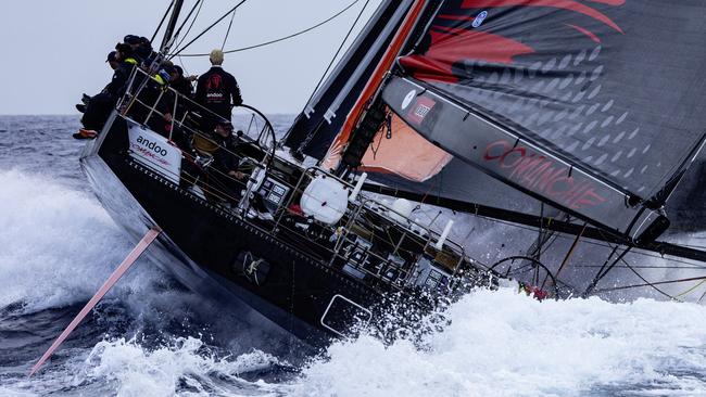 Andoo Comanche racing in thee last Sydney to Hobart. Picture: Rolex/Andrea Francolini