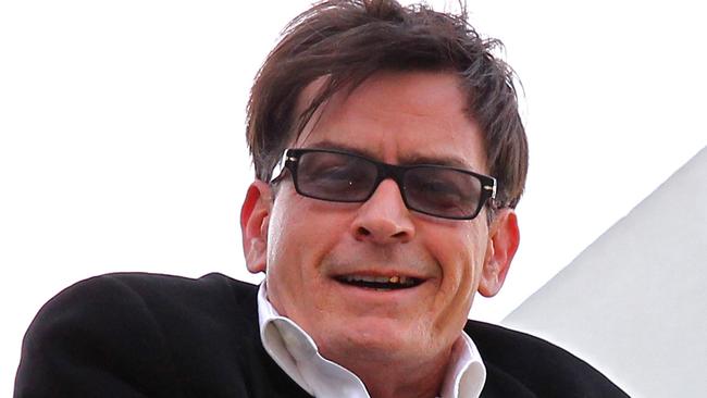 Charlie Sheen on a rooftop in Beverly Hills at the height of his 2011 meltdown. Picture: Supplied