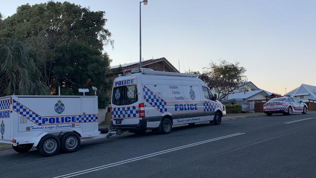 Gold Coast police remain at the scene.