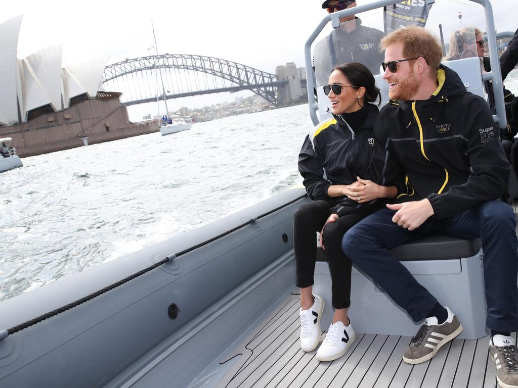 The couple received a rock star welcome in Australia in 2018. Picture: Chris Jackson/Getty Images for the Invictus Games Foundation