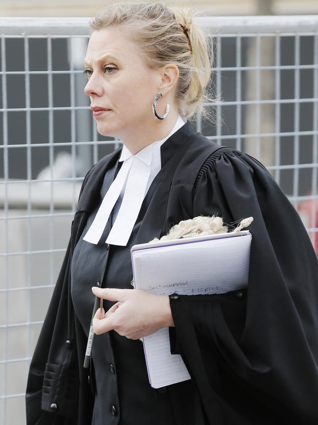 Jamie McCrossen's lawyer, Kate Cuthbertson arrives at the Supreme court to attempt to have Jamie Gregory McCrossen's dangerous criminal declaration lifted. Picture: MATHEW FARRELL