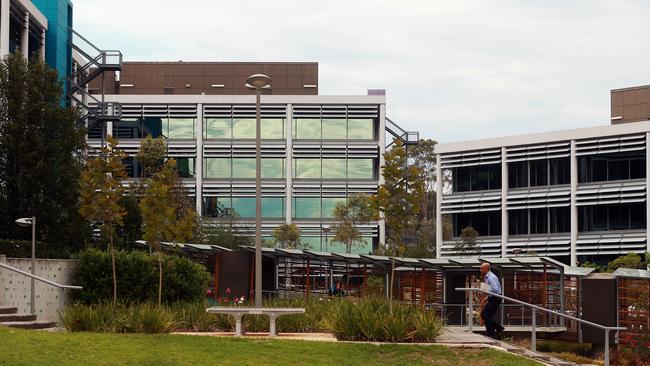 A photo of the Optus HQ at Macquarie Park.