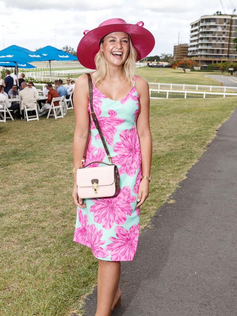 Candice Groves at the Brisbane Racing Club's grand unveiling of the refurbished Guineas Room. Picture: Jared Vethaak